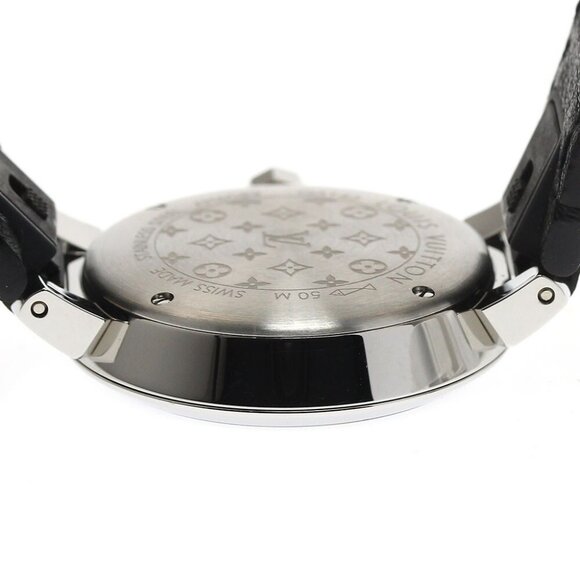 LOUIS VUITTON Tambour Slim PM QA143 11P diamond black Dial Quartz Ladies - Picture 12 of 12